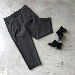 Oak + Fort Grey Wool Blend Trouser Pants Sz L